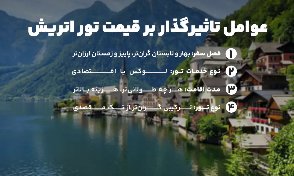 قیمت تور اتریش