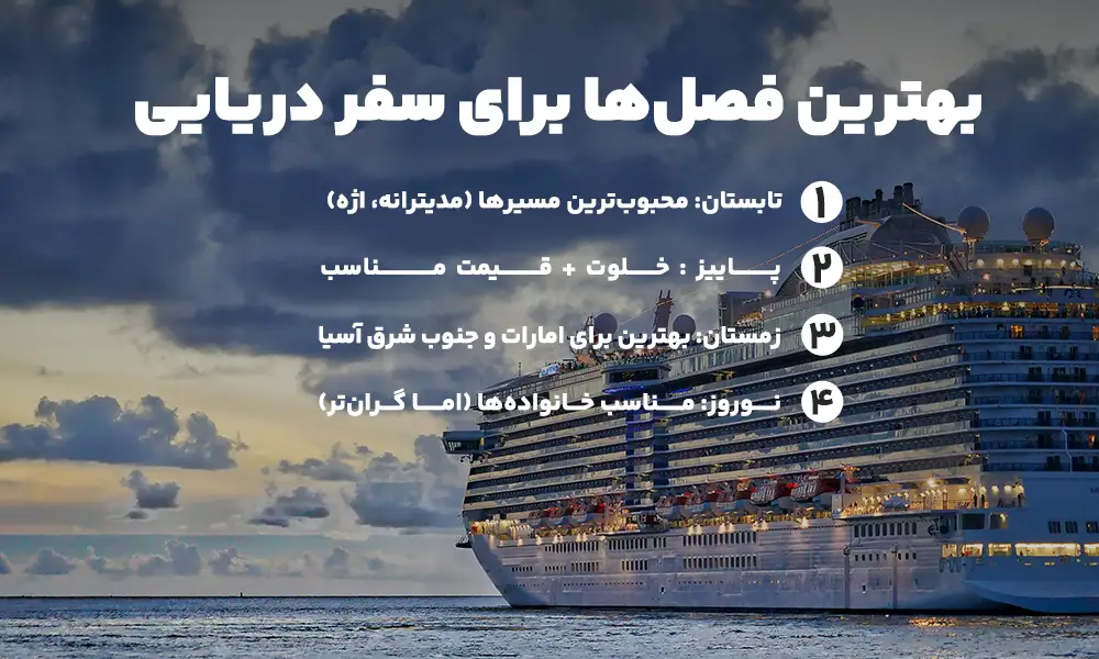 بهترین فصل برای تور کشتی کروز