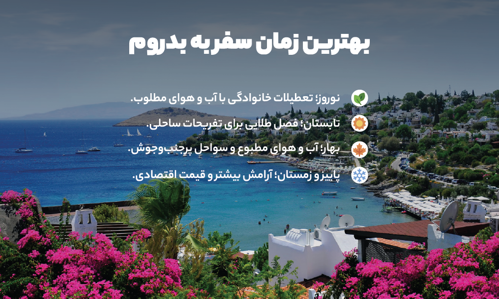 بهترین فصل سفر به بدروم