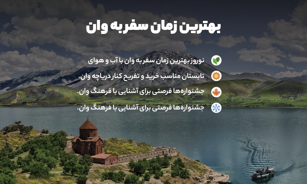بهترین زمان سفر به وان ترکیه